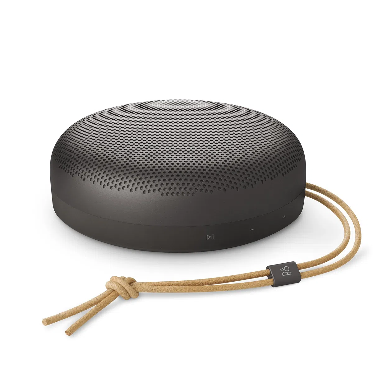 Bang & Olufsen Beosound A1(3rd Gen) – Kompakter, tragbarer Bluetooth Lautsprecher, wasserdicht nach IP67, C2C-zertifiziert, bis zu 24 Stunden Akkulaufzeit, 3 Mikrofone für klare Gespräche-Warm Granite