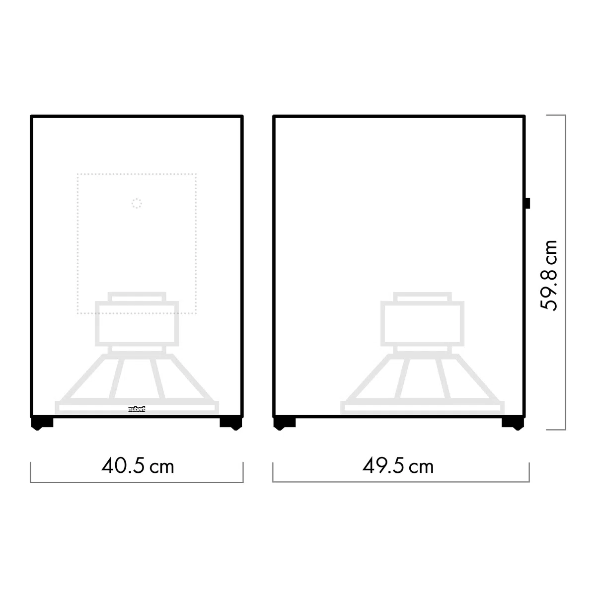 Nubert nuSub XW-1200 Schwarzer Funk-Subwoofer Appsteuerung Einmessung High End Woofer 5.1 Sets Heimkino Aktivsubwoofer Downfire-Technik LFE-Box 420 Watt Bass unter 20 Hz