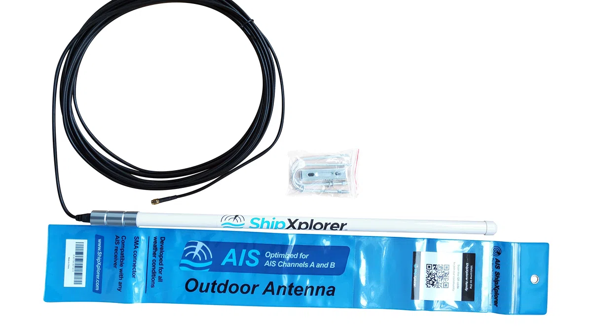 AIS 162 MHz Außenantenne, Weiß