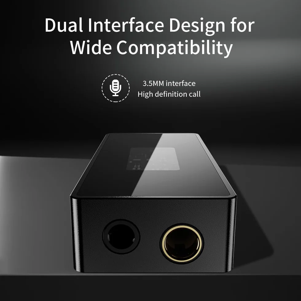 LEAUDIO TRN Black Pearl tragbarer HiFi-DAC-Kopfhörerverstärker, Dual CS43131, 384 kHz, 32 Bit DSD256, 3,5 + 4,4 Ausgang