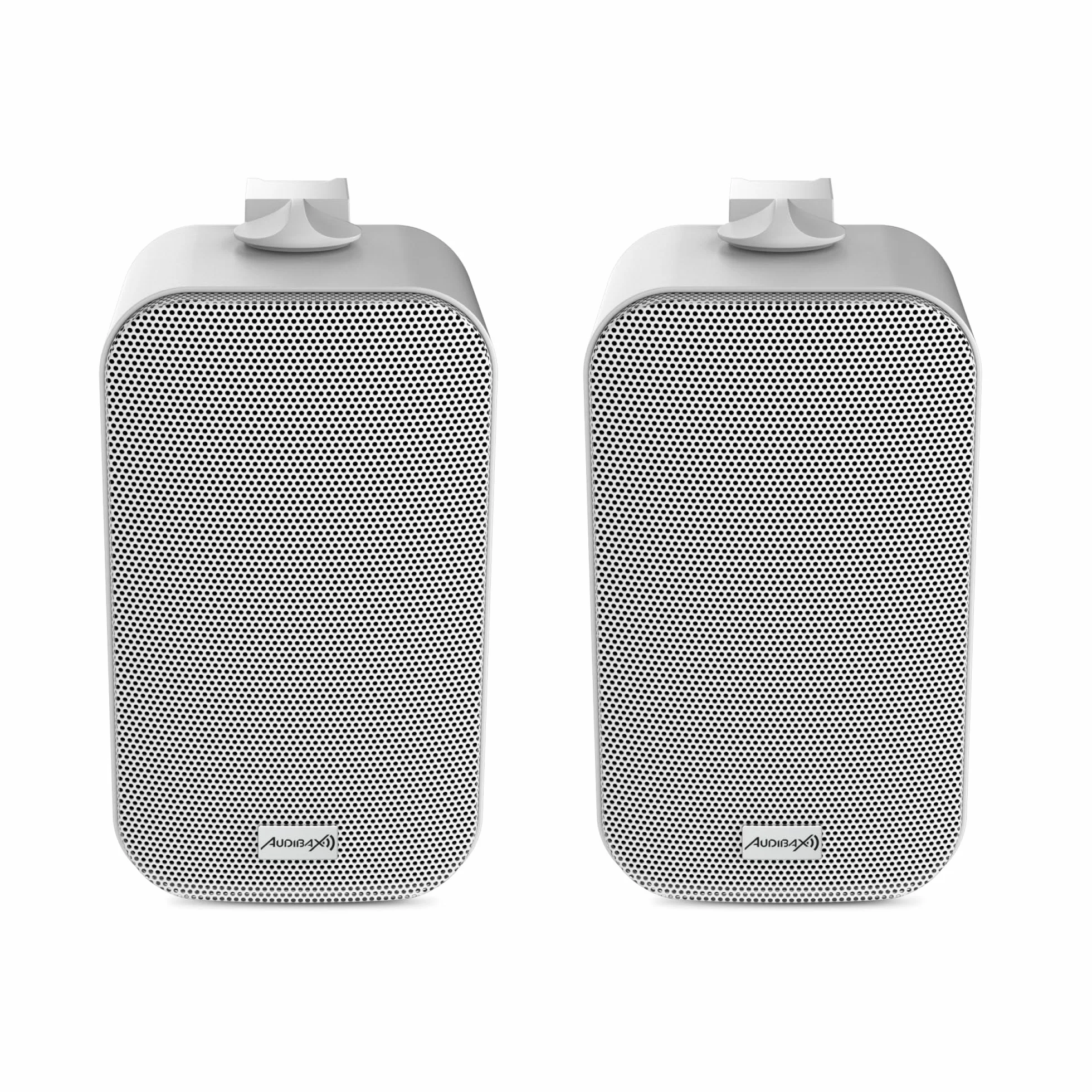 Audibax Delta 52 BT White Bluetooth-Lautsprecher, Hochleistungs-Aktiv-Lautsprecher für die Wand, Bluetooth-kompatibel, hoher Frequenzbereich (80 Hz-20 kHz), Surround-Sound