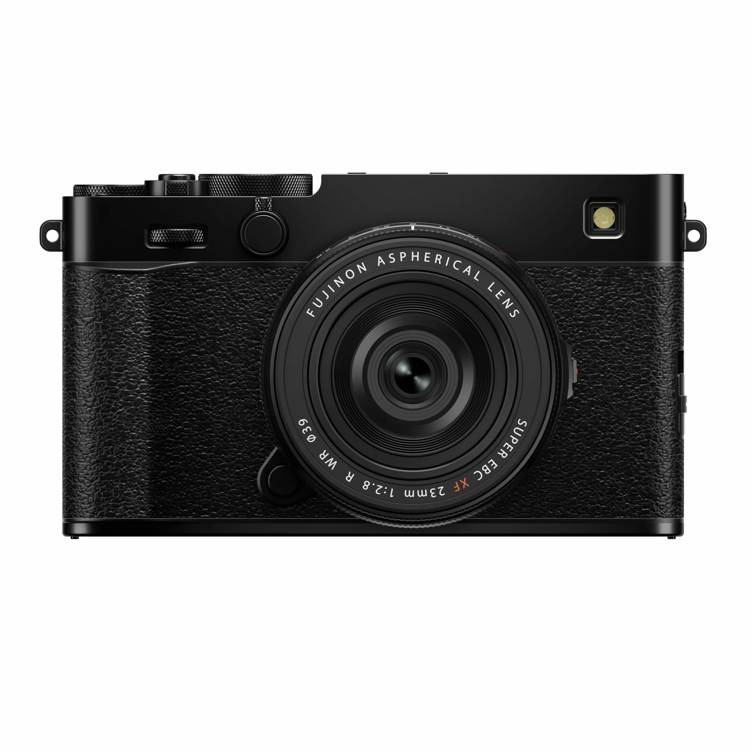 FUJIFILM X-E5 Systemkamera mit Sucher + XF23mmF2.8 R WR Objektiv | APS-C-Kamera im klassischen Messsucher-Design mit 40,2 MP Sensor, 5-Achsen-IBIS und KI-Autofokus | Kit Black