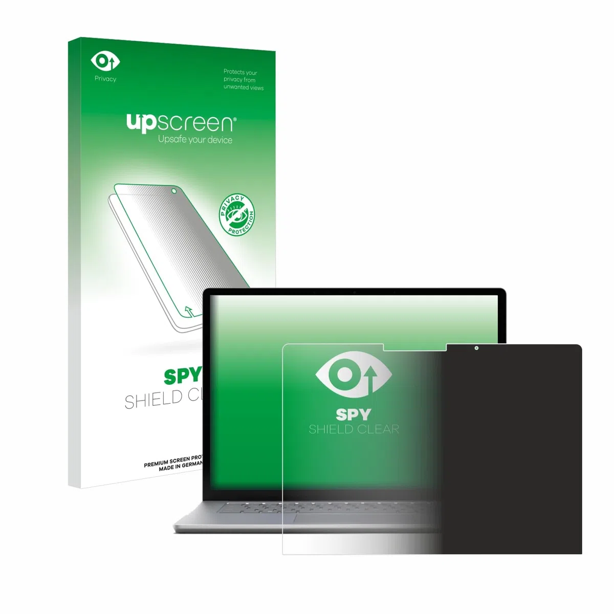 upscreen Anti-Spy Blickschutzfolie für Microsoft Surface Laptop 6 13.5" Made in Germany, Privacy Screen-Folie [Sichtschutz, Blaulichtfilter]