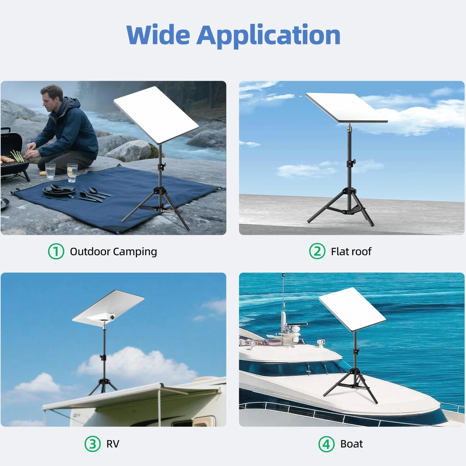 für Starlink Mini-Stativ, verstellbare Stativhalterung für Starlink Mini Dish, tragbares Ständer-Montageset für Star Link Mini-Zubehör für Outdoor-Camping, Wohnmobil