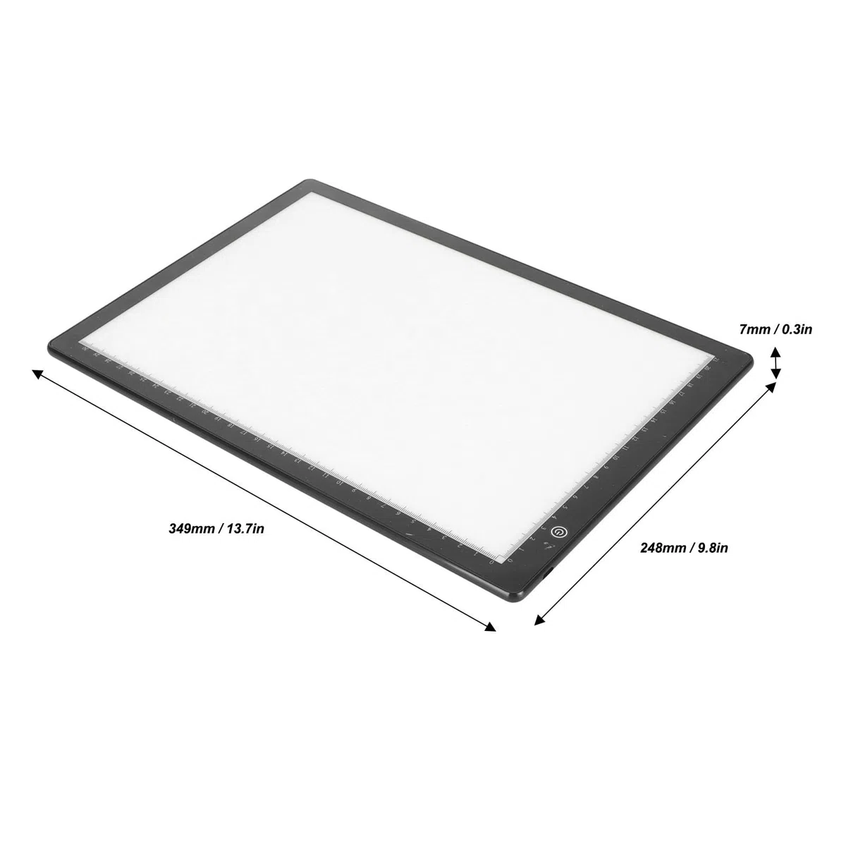 Yctze Diabetrachter, Ultraflacher LED-Lichtkasten Im -Format, Scanner mit 3 Helligkeitsstufen und APP-Bearbeitung, Ideal für Filmnegative und Dias, USB-betrieben, 13,7 X 9,8 Zoll