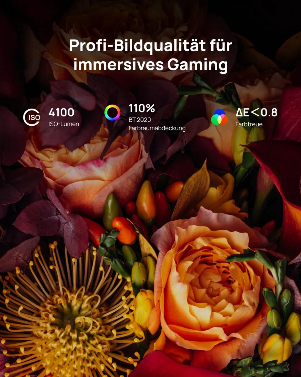 XGIMI Horizon 20 Pro 4K RGB Triple Laser Beamer, 4100 ISO Lumen, Google TV, Netflix, Optischer Zoom, Lens Shift, IMAX Enhanced, Dolby Vision, 20000:1 Kontrast, 300" Display