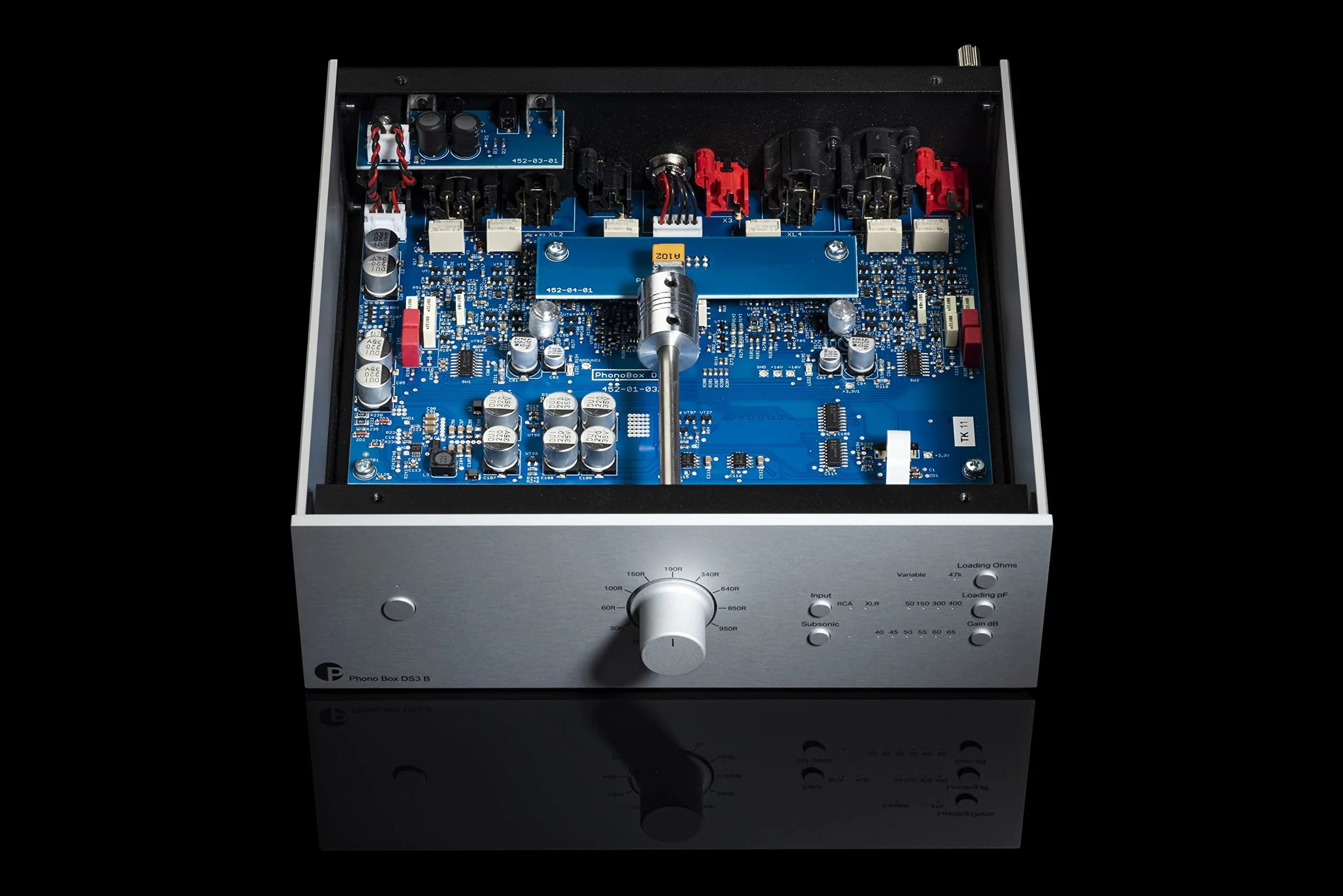 Pro-Ject Audio Systems Pro-Ject Phono Box DS3 B, echte symmetrische, Dual-Mono- und vollständig diskrete audiophile Phono-Vorstufe, Schwarz