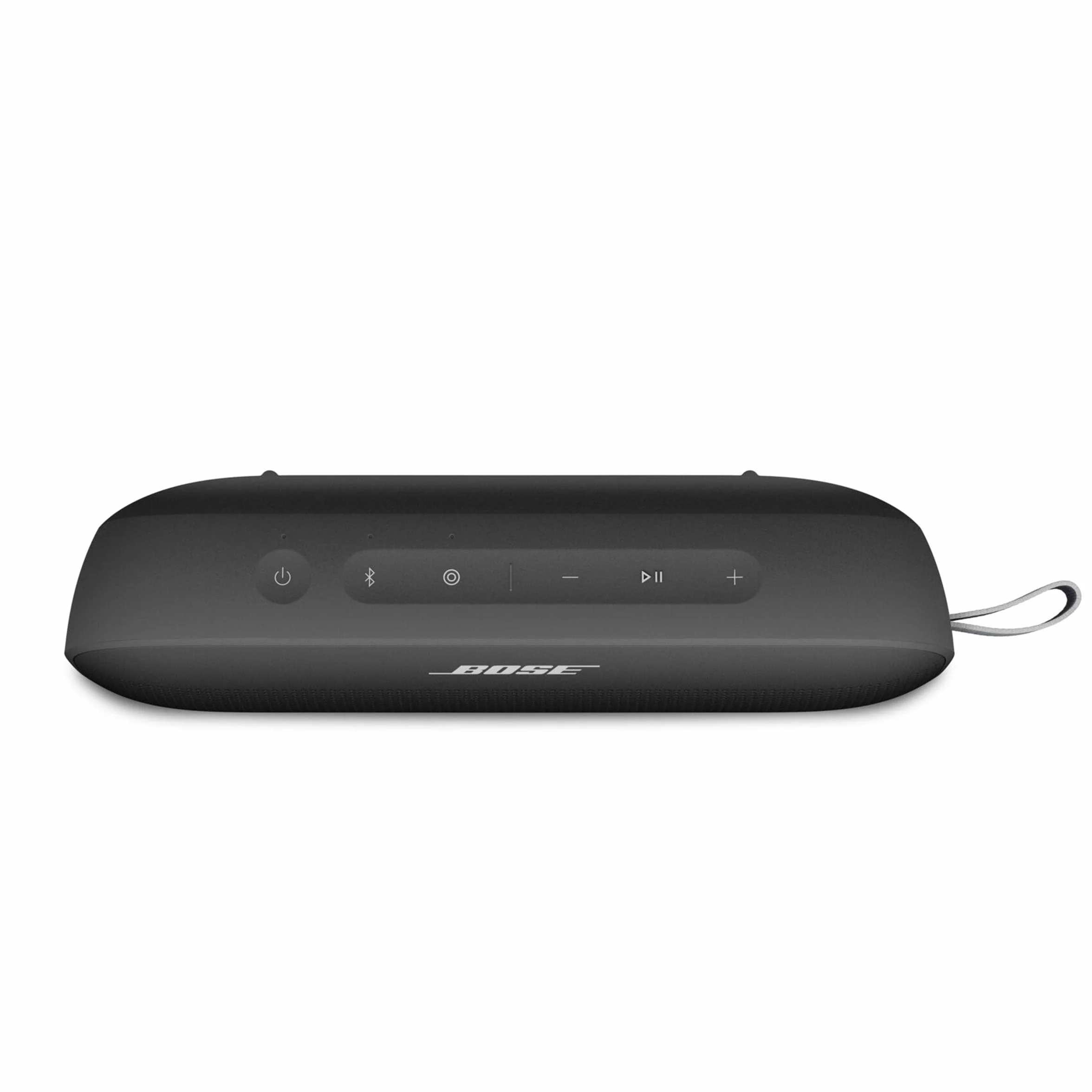 Bose SoundLink Flex Tragbarer Bluetooth Lautsprecher (2. Gen.), Tragbarer Outdoor Lautsprecher, wasserdicht und staubdicht, mit naturgetreuem Klang, bis zu 12 Stunden Akkulaufzeit, Schwarz