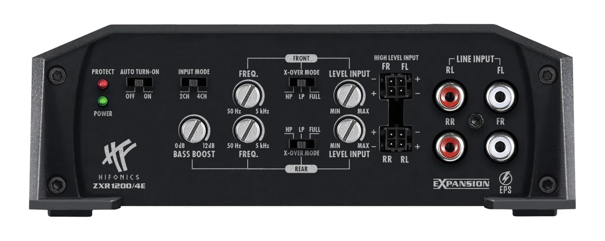 HiFonics ZXR1200/4E - 4-Kanal CLASS D Premium Digital Compact Verstärker mit 1200 Watt RMS | ZEUS EXPANSION SERIE