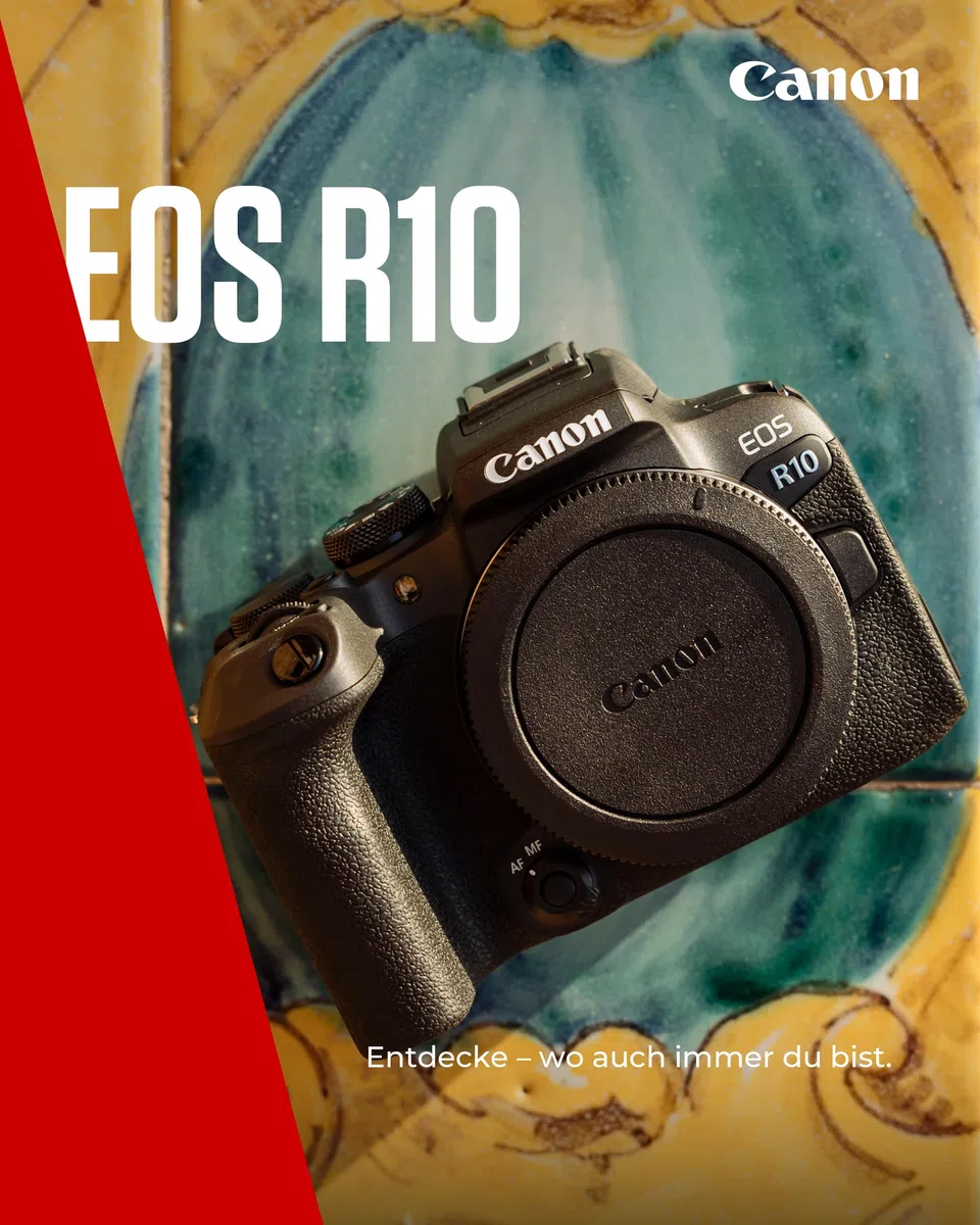Canon EOS R10 Spiegellose Kamera + RF-S 18-150mm F4.5-6.3 IS STM Objektiv 4K 15 B/s schwarz