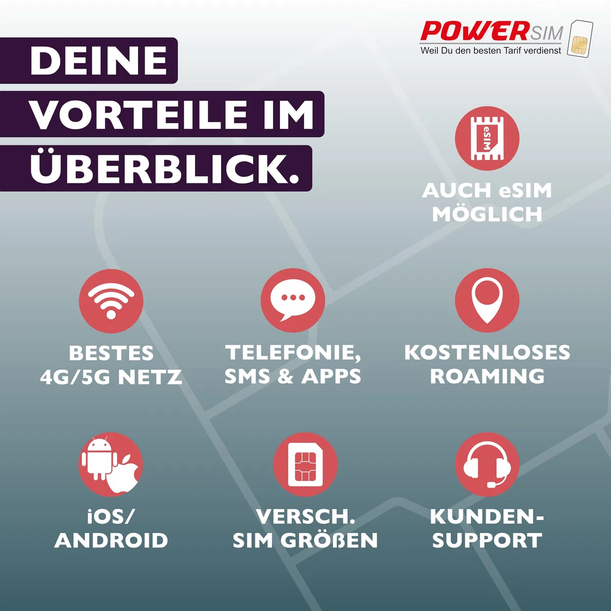 Prepaid-Karte für die USA, T-Mobile Netzabdeckung, eSIM 21 Tage