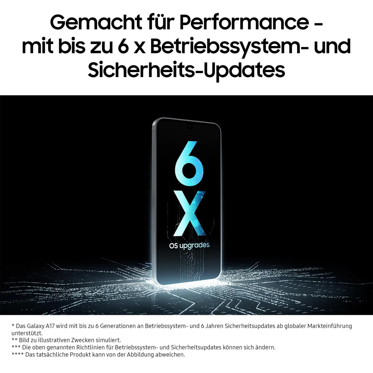 Samsung Galaxy A17 LTE Smartphone, 128 GB Speicher, 4 GB RAM, 50-MP-Kamera, 5.000-mAh-Akku, Black
