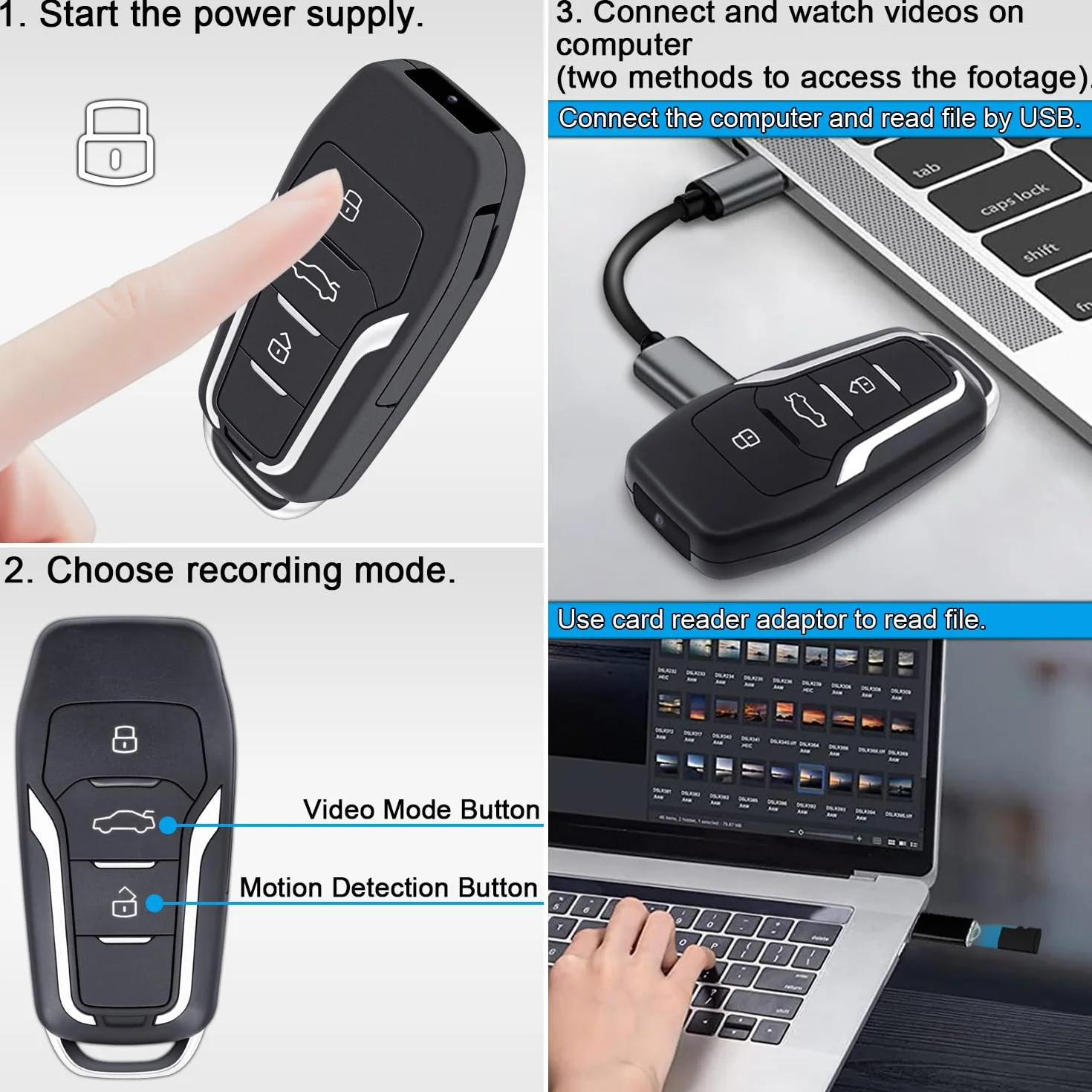 Bodykamera Kleine Kamera,Mini überwachung Kamera Körperkamera mit Audio und Video Aufzeichnung(Keine Speicherkarte enthalten)