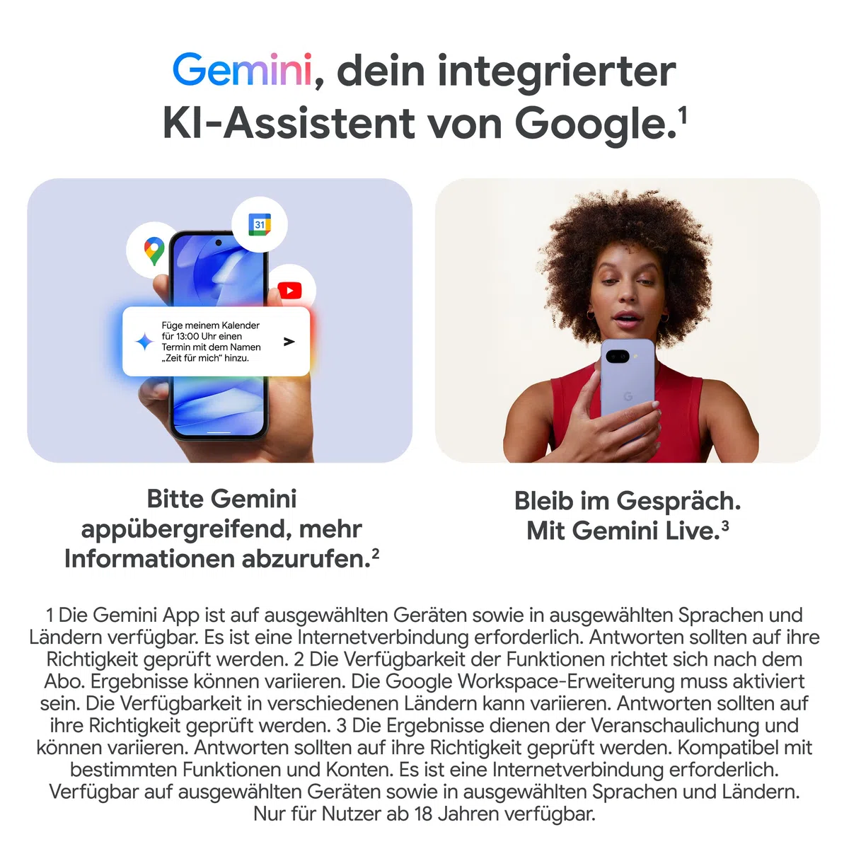 Google Pixel 9a Android-Smartphone ohne SIM-Lock, 128GB, Iris