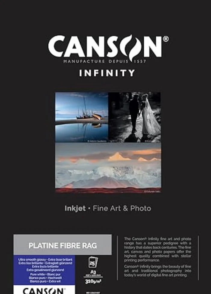 Canson 206211037 Platine Fibre Rag Box, A3