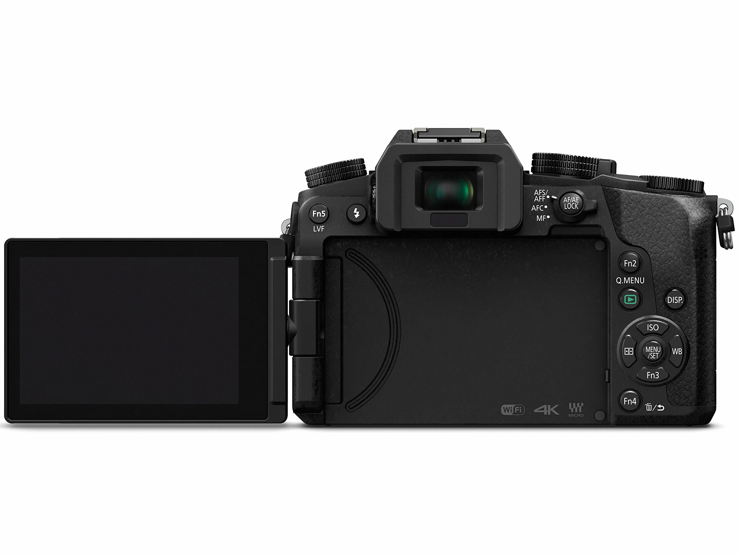 Panasonic LUMIX G DMC-G70KAEGK Systemkamera (16 Megapixel, OLED-Sucher, 7,5 cm OLED Touchscreen, 4K Foto und Video) mit Objektiv H-FS14042E schwarz