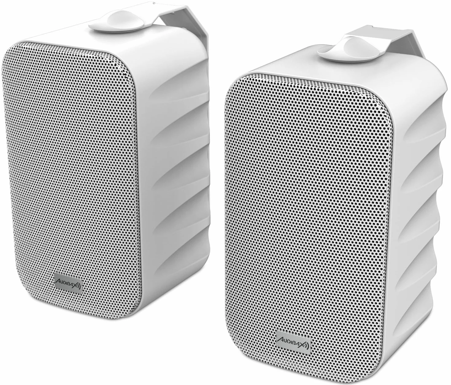 Audibax Delta 52 BT White Bluetooth-Lautsprecher, Hochleistungs-Aktiv-Lautsprecher für die Wand, Bluetooth-kompatibel, hoher Frequenzbereich (80 Hz-20 kHz), Surround-Sound