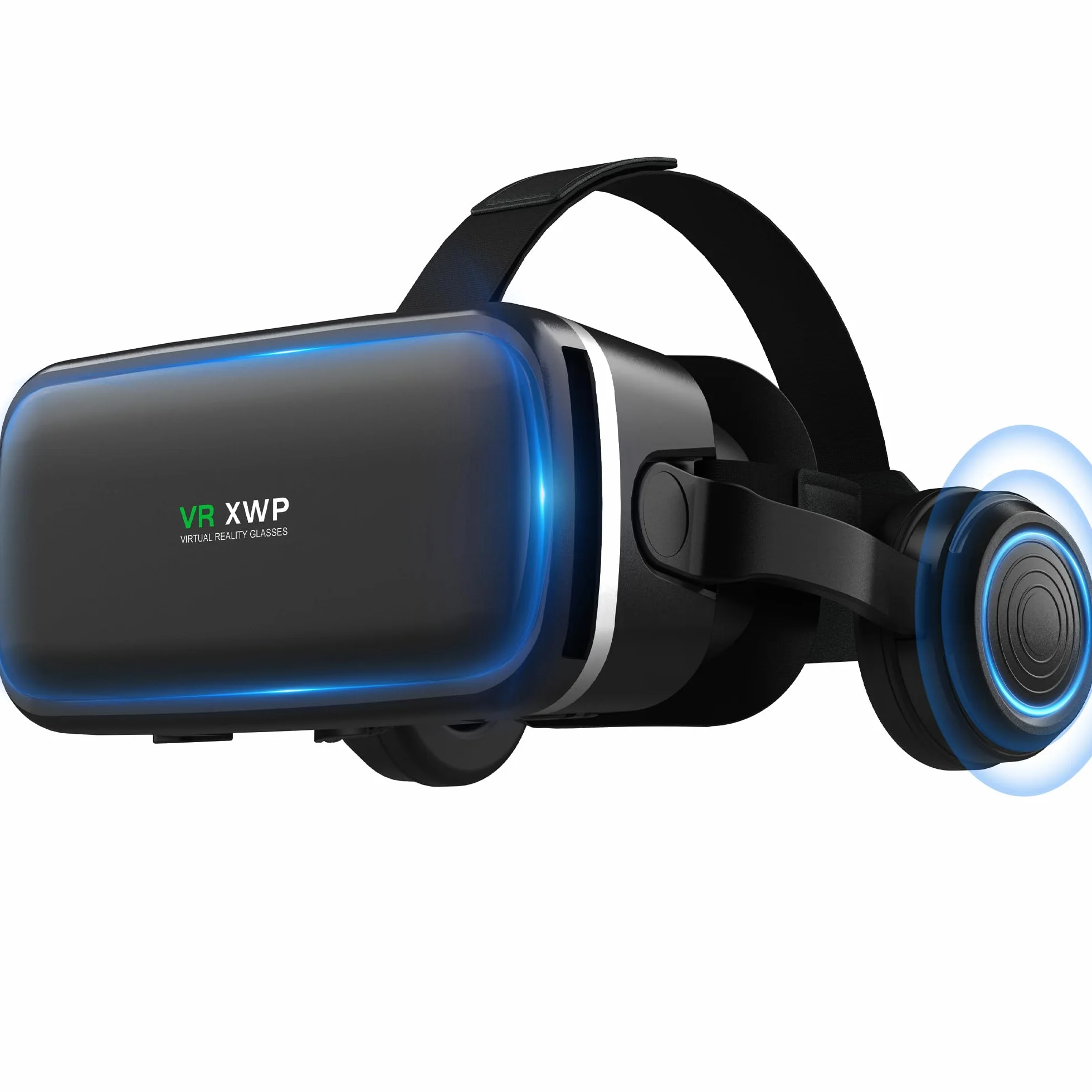 XWP 3D VR Brille Virtual Reality Headset mit HD-Linsen Kompatibel mit iPhone Android 4,7–6,8 Zoll