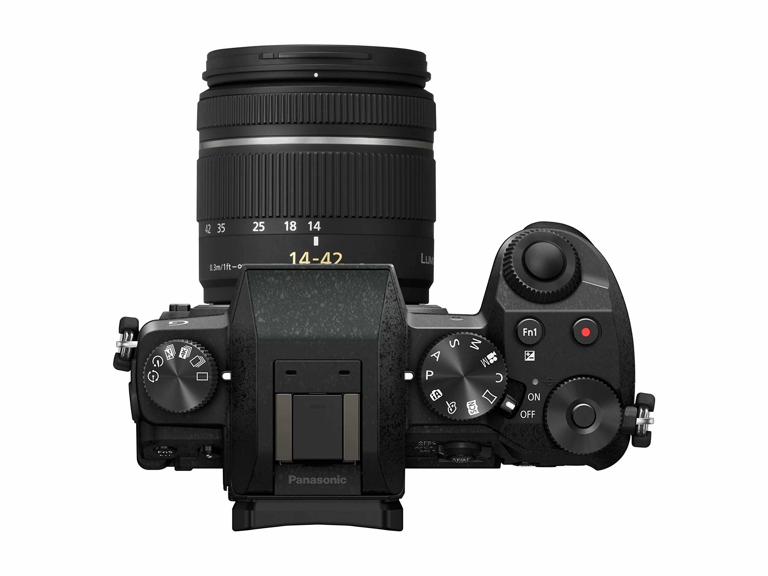 Panasonic LUMIX G DMC-G70KAEGK Systemkamera (16 Megapixel, OLED-Sucher, 7,5 cm OLED Touchscreen, 4K Foto und Video) mit Objektiv H-FS14042E schwarz