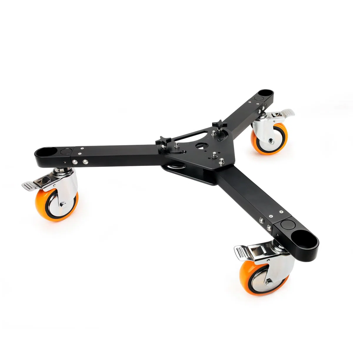 PROAIM Anchor Aluminium-Stativ-Dolly für Jibs & Kräne, 500 kg | CNC-Aluminium-Dolly mit 6" PU-Rädern & Bremsen; klappbar für Transport, passt durch Standardtüren