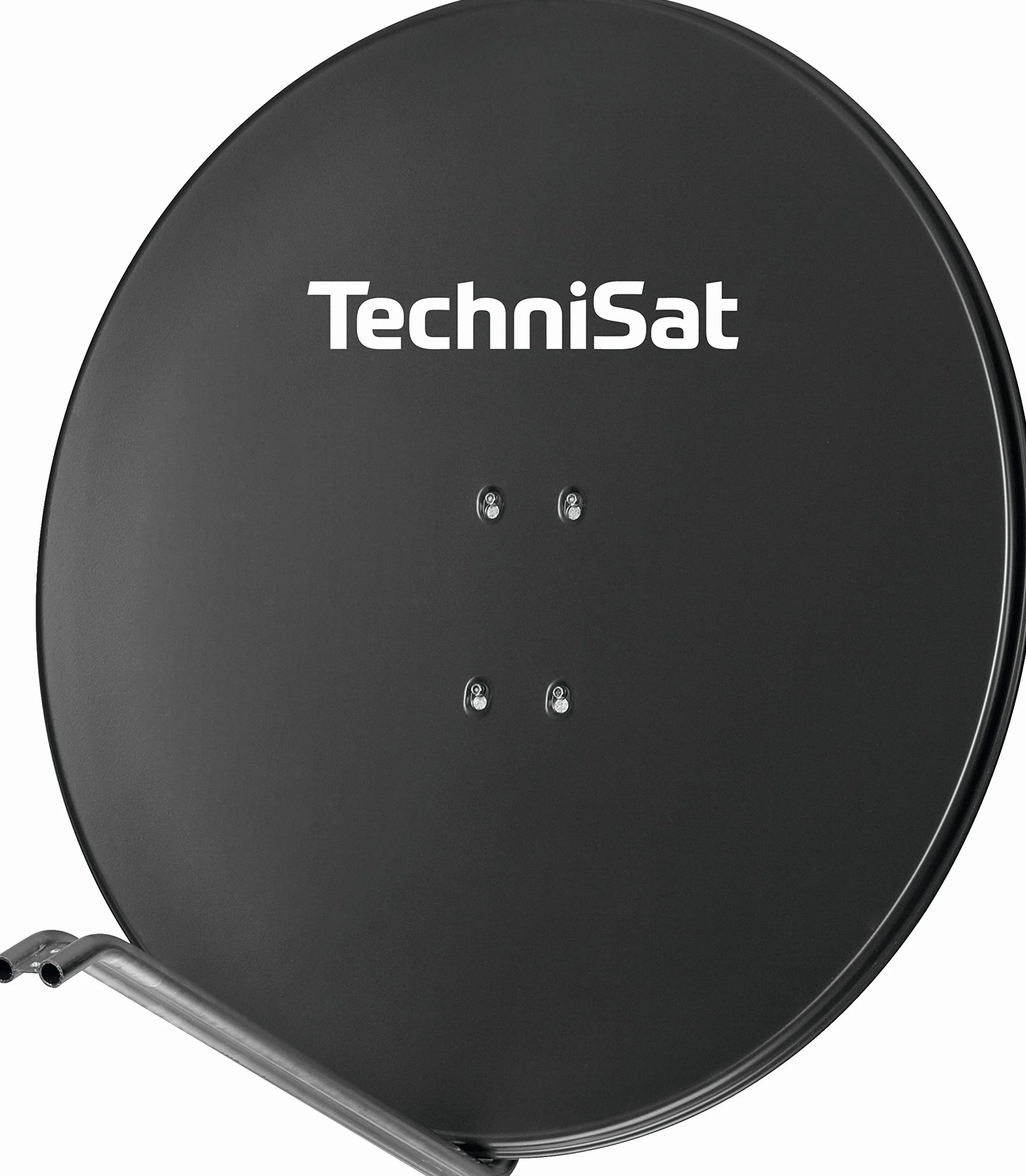 TechniSAT SATMAN 850 PLUS Satellitenschüssel 85 cm Sat Anlage Antenne mit Mast- und AZ/EL-Halterung Grau