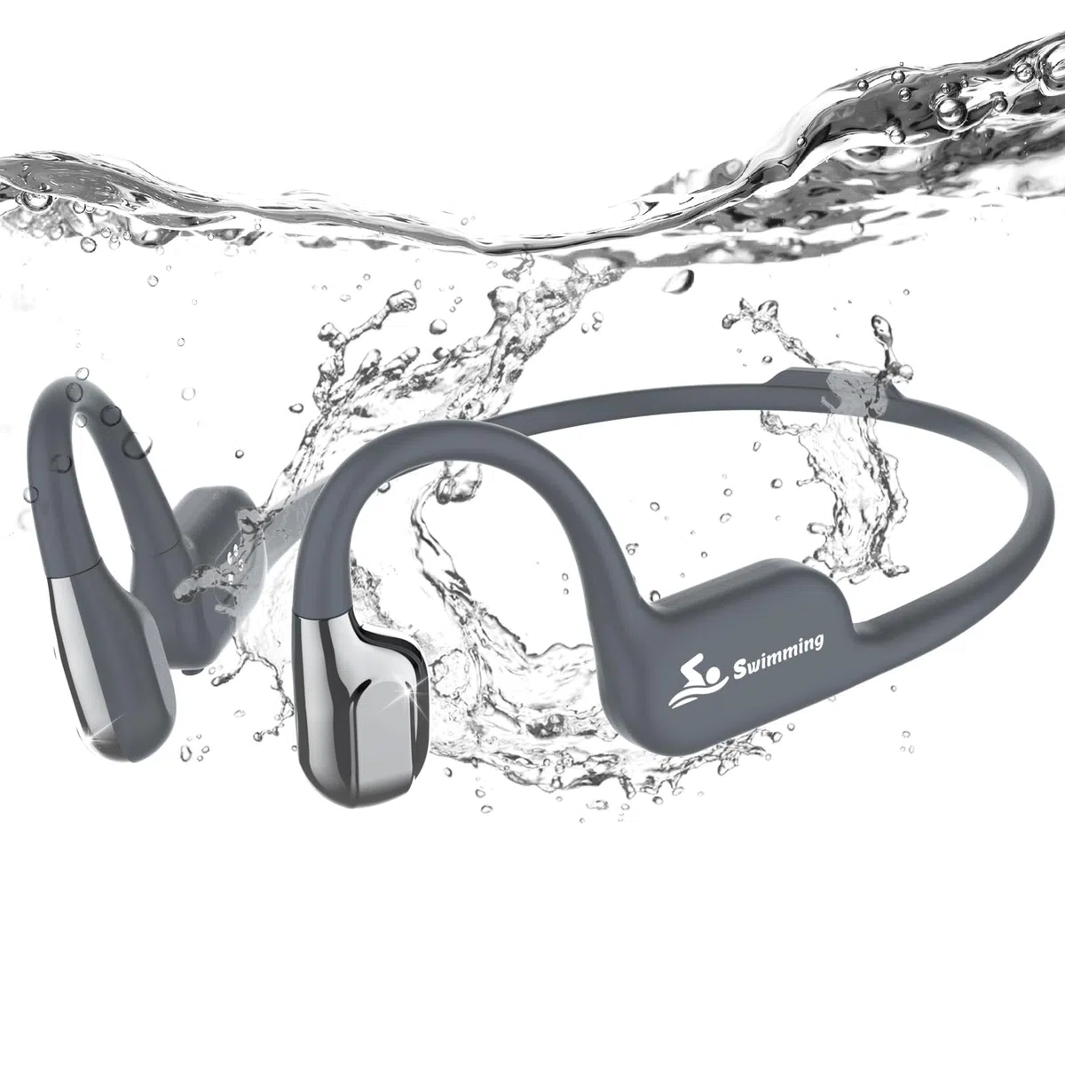 ANSTEN Kopfhörer Schwimmen, Knochenschall Kopfhörer Bluetooth 5.4, IP68 Wasserdicht mit MP3-Player 8GB Speicher, Open Ear Kopfhörer für Schwimmen Laufen