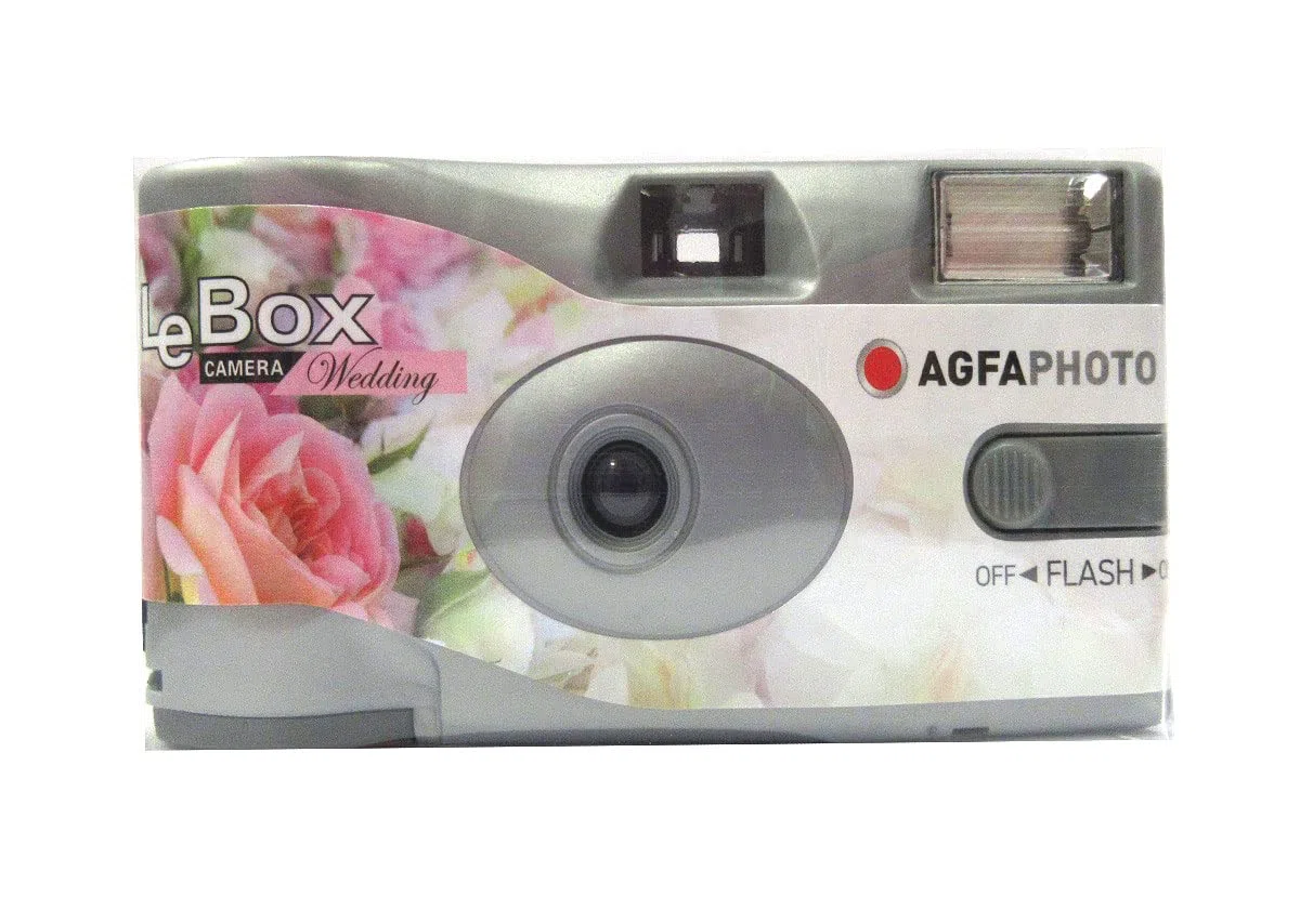 PHOTO PORST 4 x Hochzeitskamera, Partykamera Edition Wedding (je 27 Aufnahmen, 4er Pack, 35mm, Automatik, Farbe)