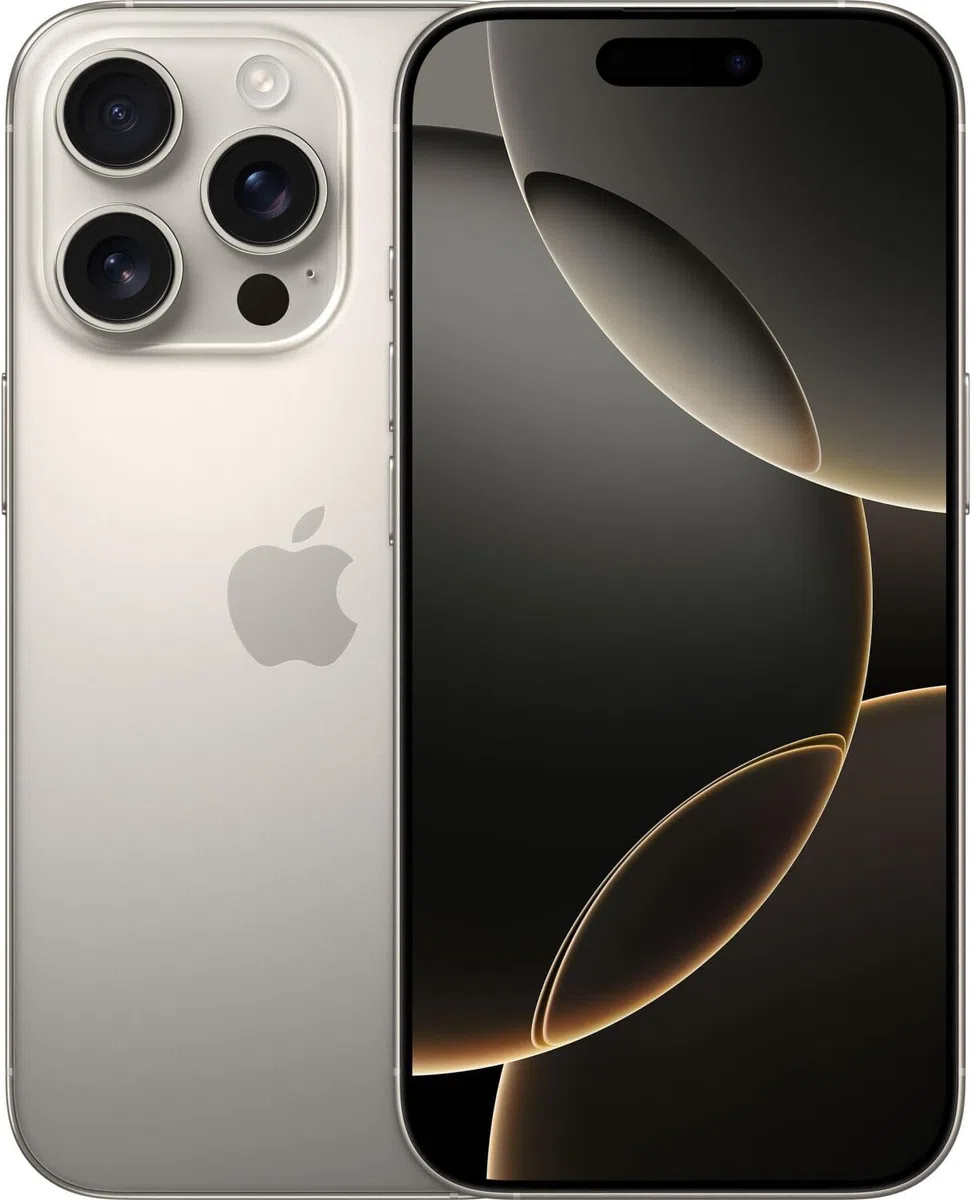 Apple iPhone 16 Pro, 256GB, Titan Natur (Generalüberholt)