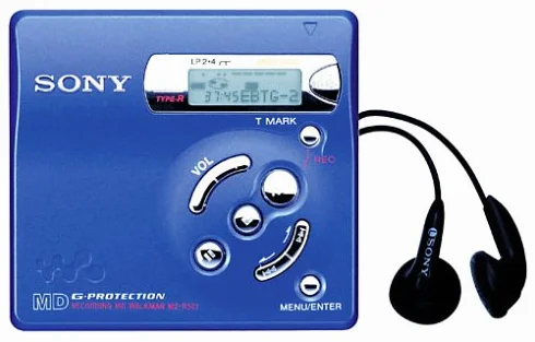 Sony MZ-R501/L tragbarer MiniDisc-Rekorder blau