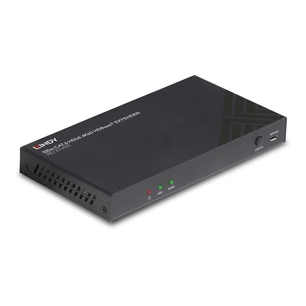LINDY 38342 100m Cat.6 HDBaseT Extender-Receiver HDMI 4K60 Audio IR RS-232