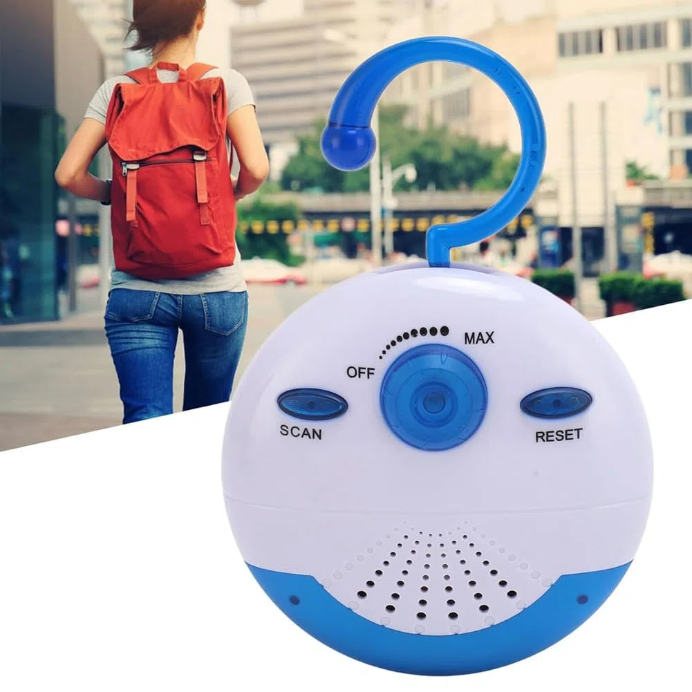 Wasserdichtes Duschradio, Tragbares Mini-FM-Radio mit Eingebautem Lautsprecher für Badezimmer, Küche, Bootfahren, Wandern, Duschlautsprecher