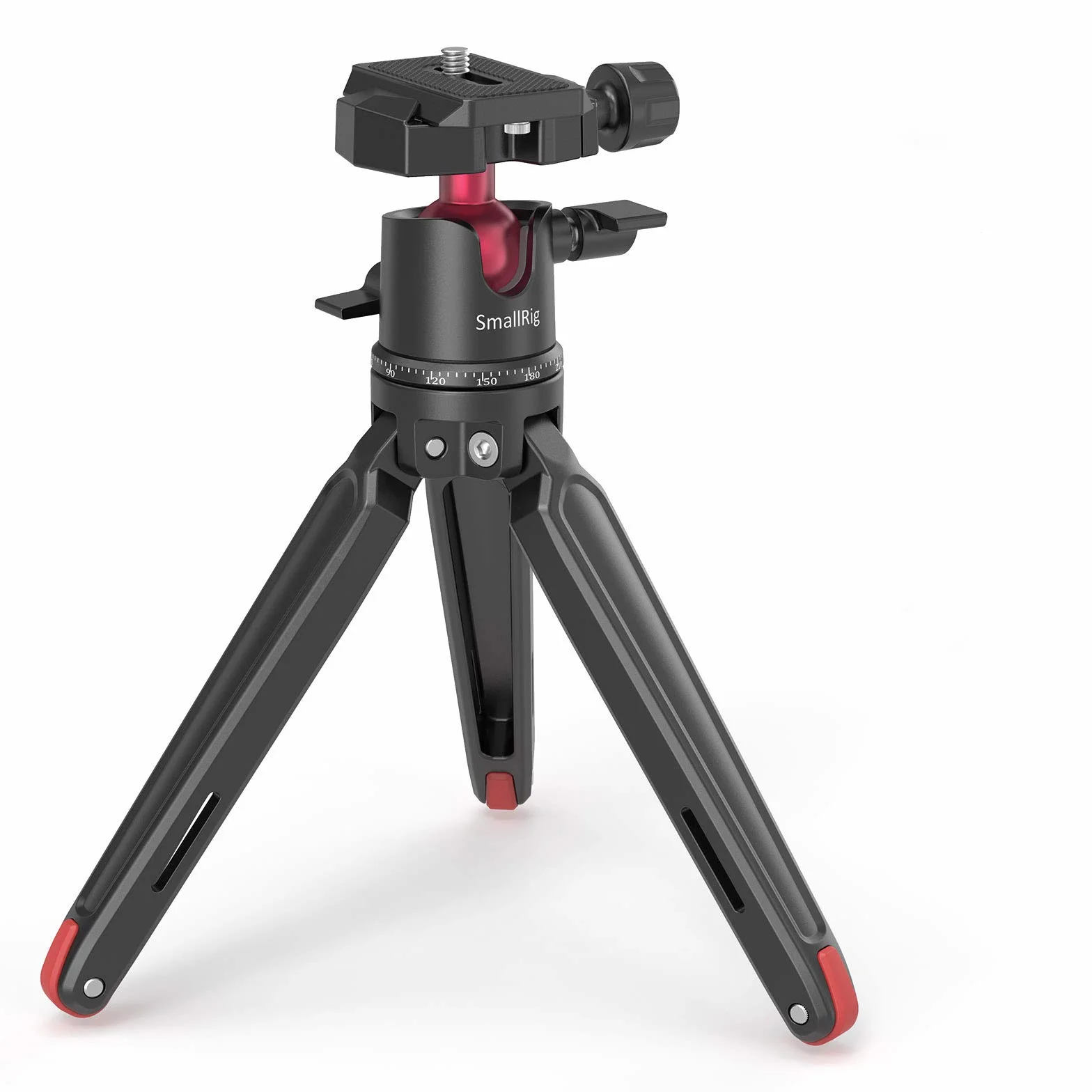 SMALLRIG Kamerastativ Leichtes Mini-Reisestativ aus Aluminium mit 1/4 Schraubbefestigung stativ, Smartphone, DSLR, Maximale Tragfähigkeit 2 kg - 2664