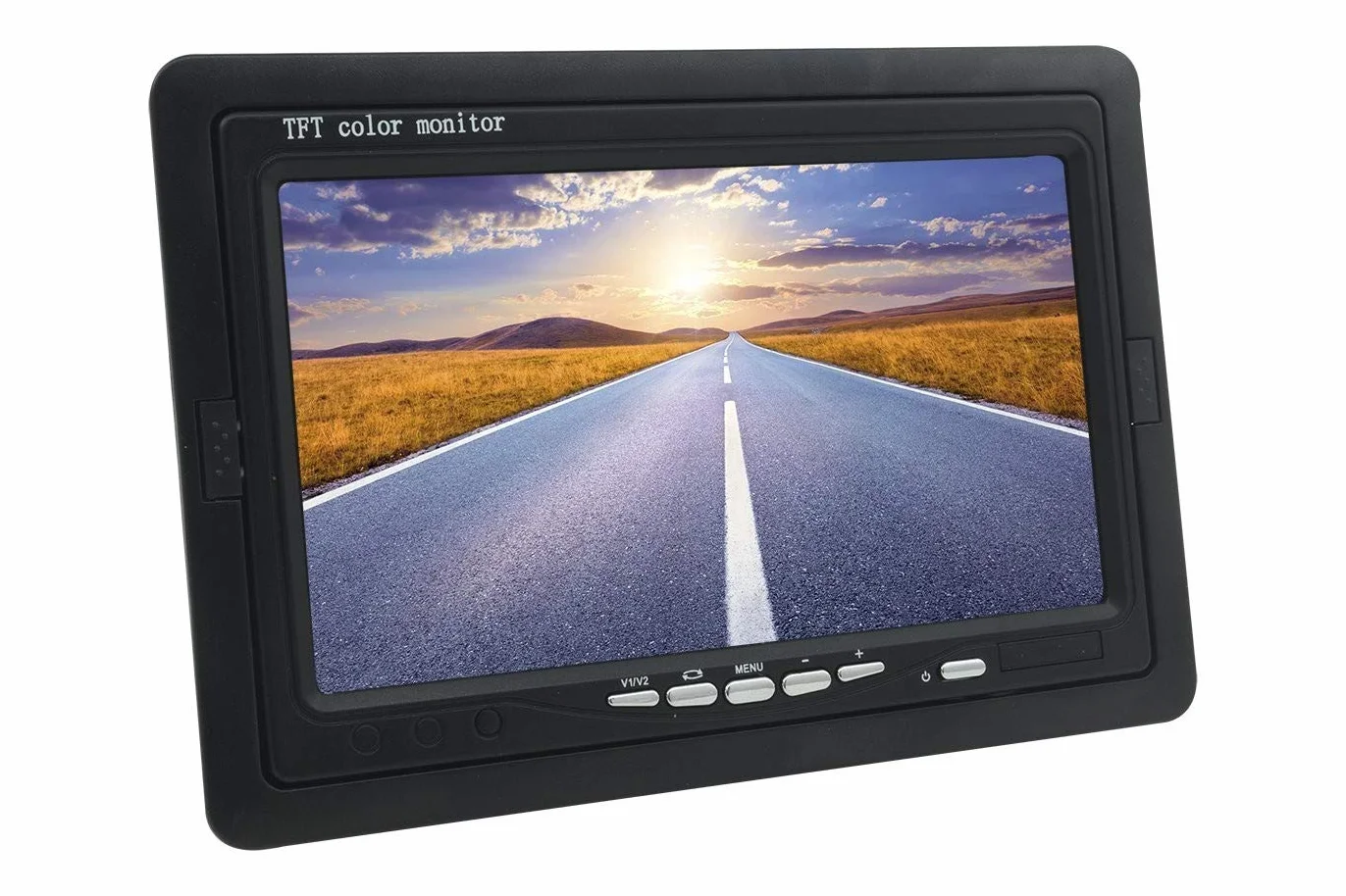 TEMPO DI SALDI LCD-Monitor 7,0 Zoll Auto mit Fernbedienung 2 AV-Eingänge für Videoüberwachung