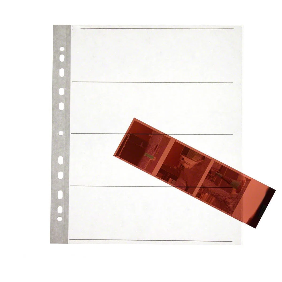 100 x Negative Heftblätter für 120 Folien Säurefrei, Archivierungssicher. Premium Pergaminpapier Archivseiten für Ringbücher Medium Format.