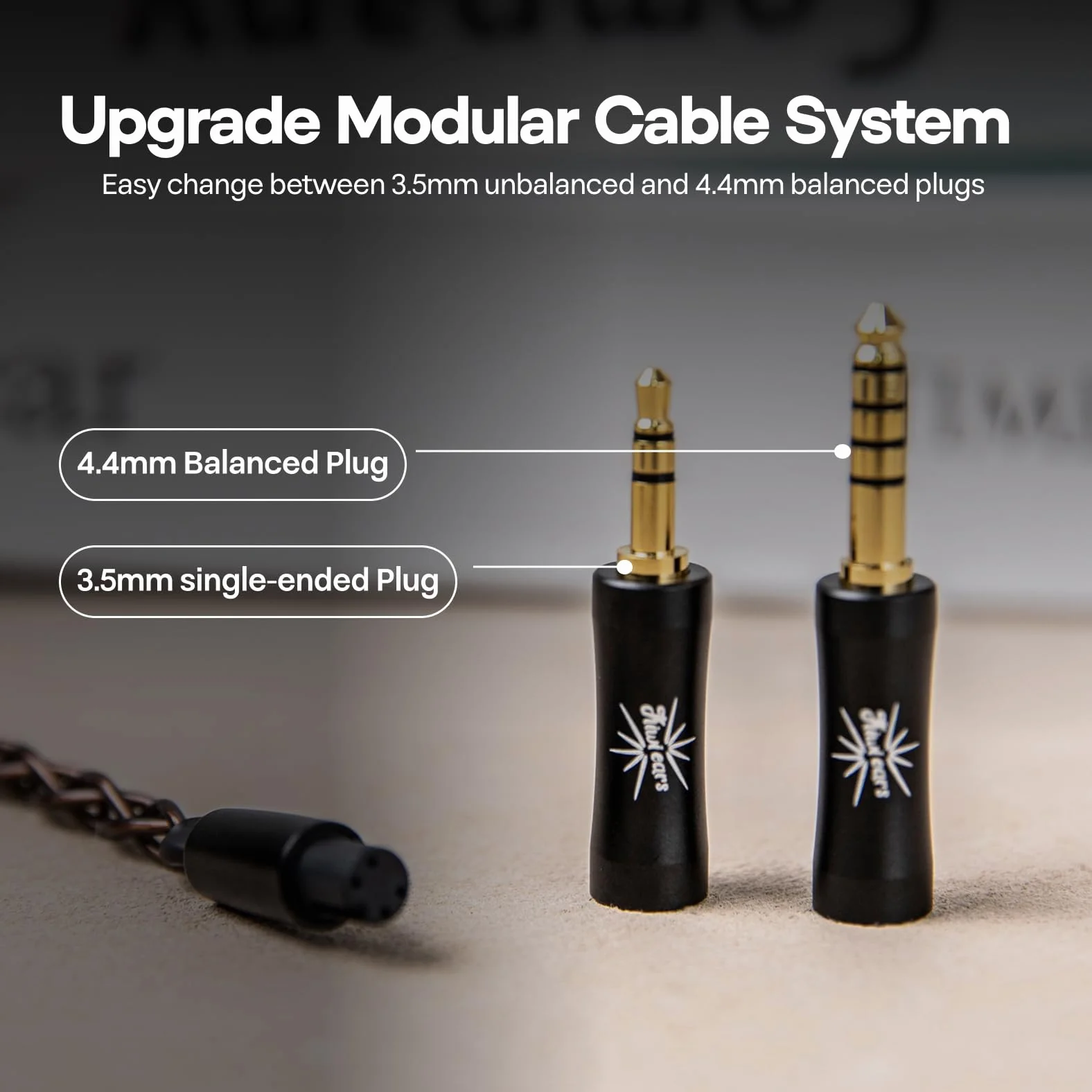 LINSOUL Kiwi Ears Septet 1DD 4BA 1 Planar 1 PZT Quadbrid IEM HiFi Ohrhörer mit 3,5 mm/4,4 mm modulares Kabel