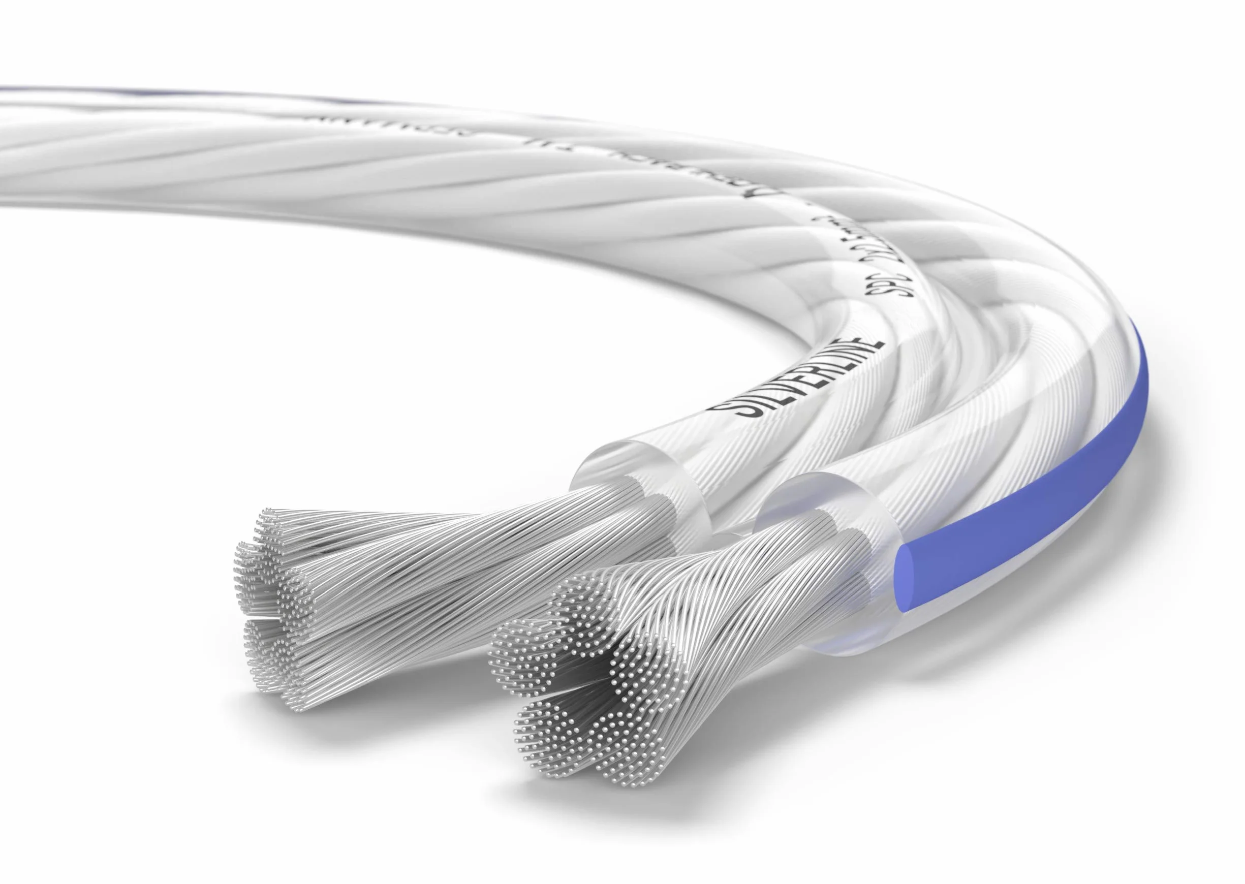 OEHLBACH Silverline SP-25 - Stereo HI-FI Lautsprecherkabel - Boxenkabel mit SPOFC (versilbertes Kupfer) 2x2,5mm² - Mini Spule Lautsprecher Kabel - 10m