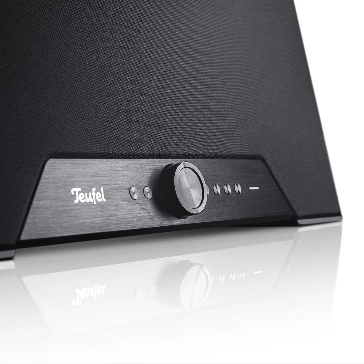 Teufel ONE M All in One WLAN Multiroom Bluetooth Lautsprecher Radio WiFi Musik Streaming System Internetradio HiFi Soundsystem, Integriertem Subwoofer, Wecker - schwarz