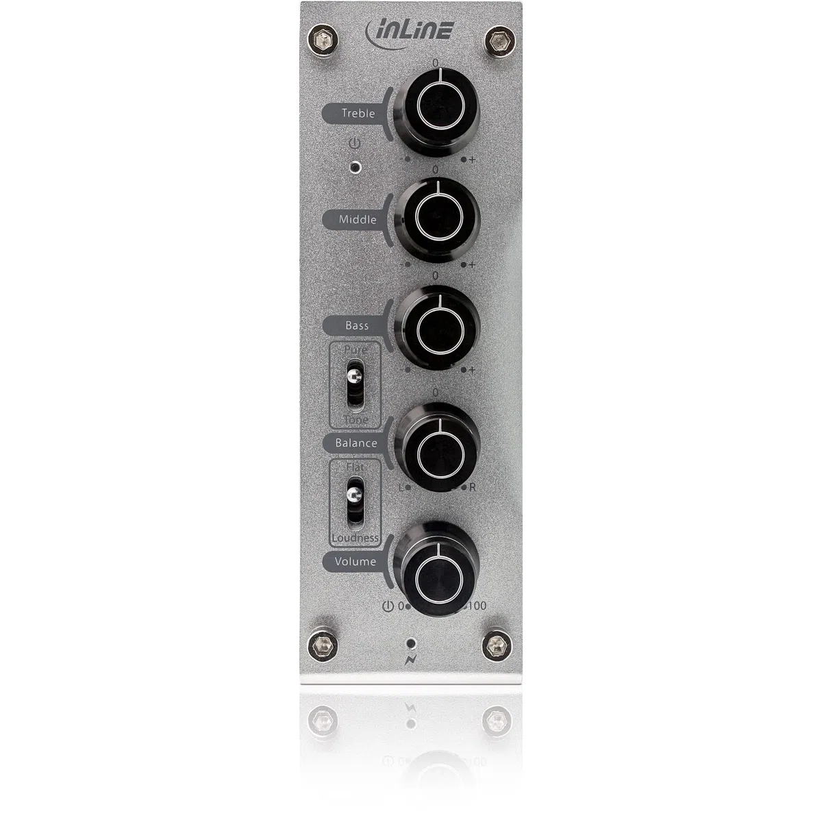InLine 99201I AmpEQ Hi-Res Audio Kopfhörer-Verstärker Equalizer 3,5mm Klinke USB