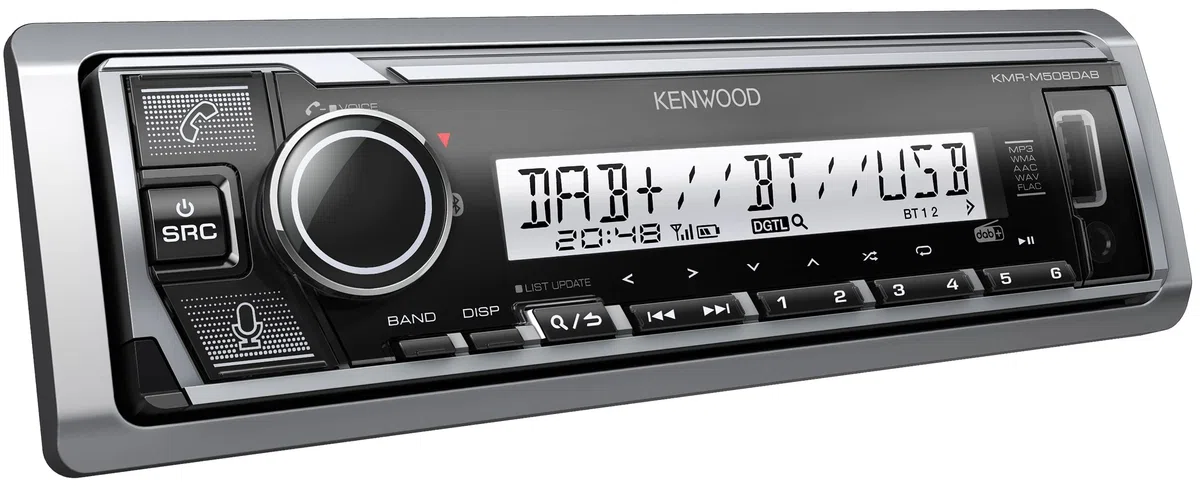 JVC Kenwood KMR-M508DAB Autoradio Bluetooth Freisprecheinrichtung Lenkrad-Fernbedienung