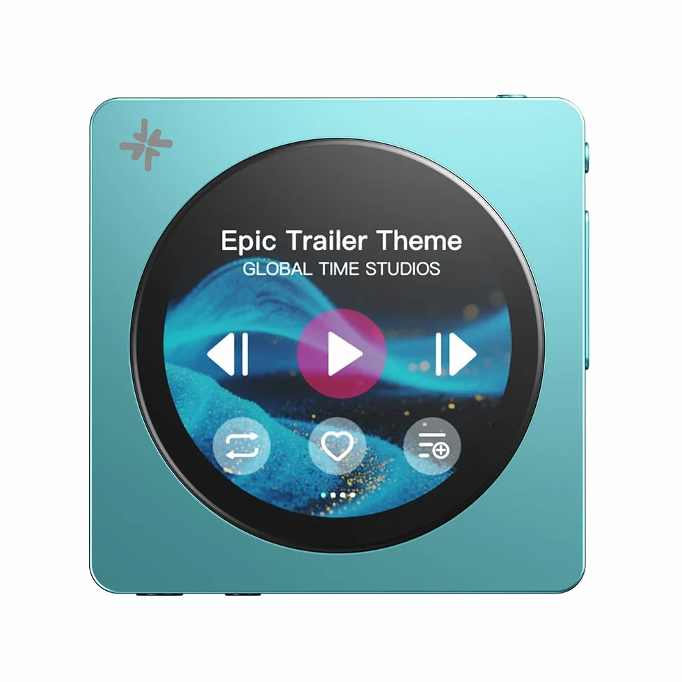 FIIO DISC Tragbarer HiFi-Musik-Player, Dual-DAC-Digital-Audio-Player mit 3,5-mm- und 4,4-mm-Ausgängen, Bluetooth 5.4 LDAC, Touchscreen (Blau)