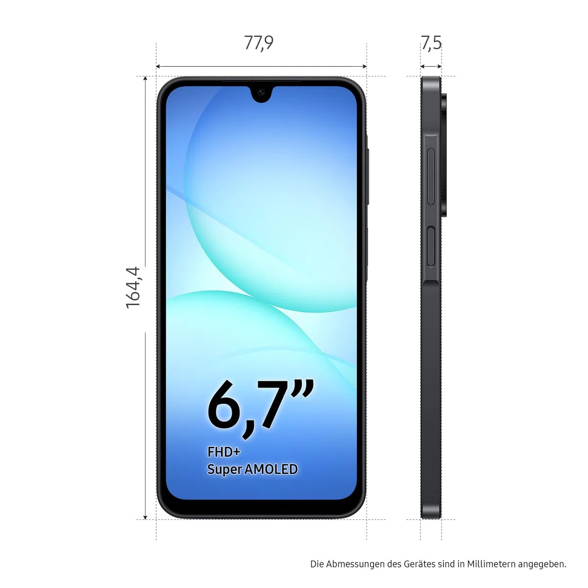 Samsung Galaxy A17 LTE Smartphone, 128 GB Speicher, 4 GB RAM, 50-MP-Kamera, 5.000-mAh-Akku, Black