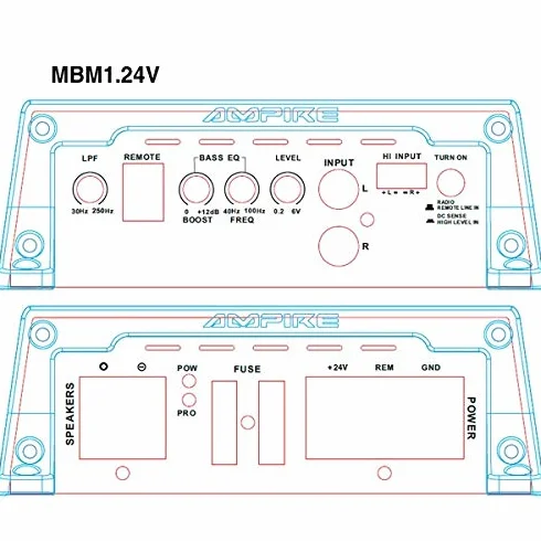 Ampire MBM1.24V - Monoblock LKW Endstufe 24Volt