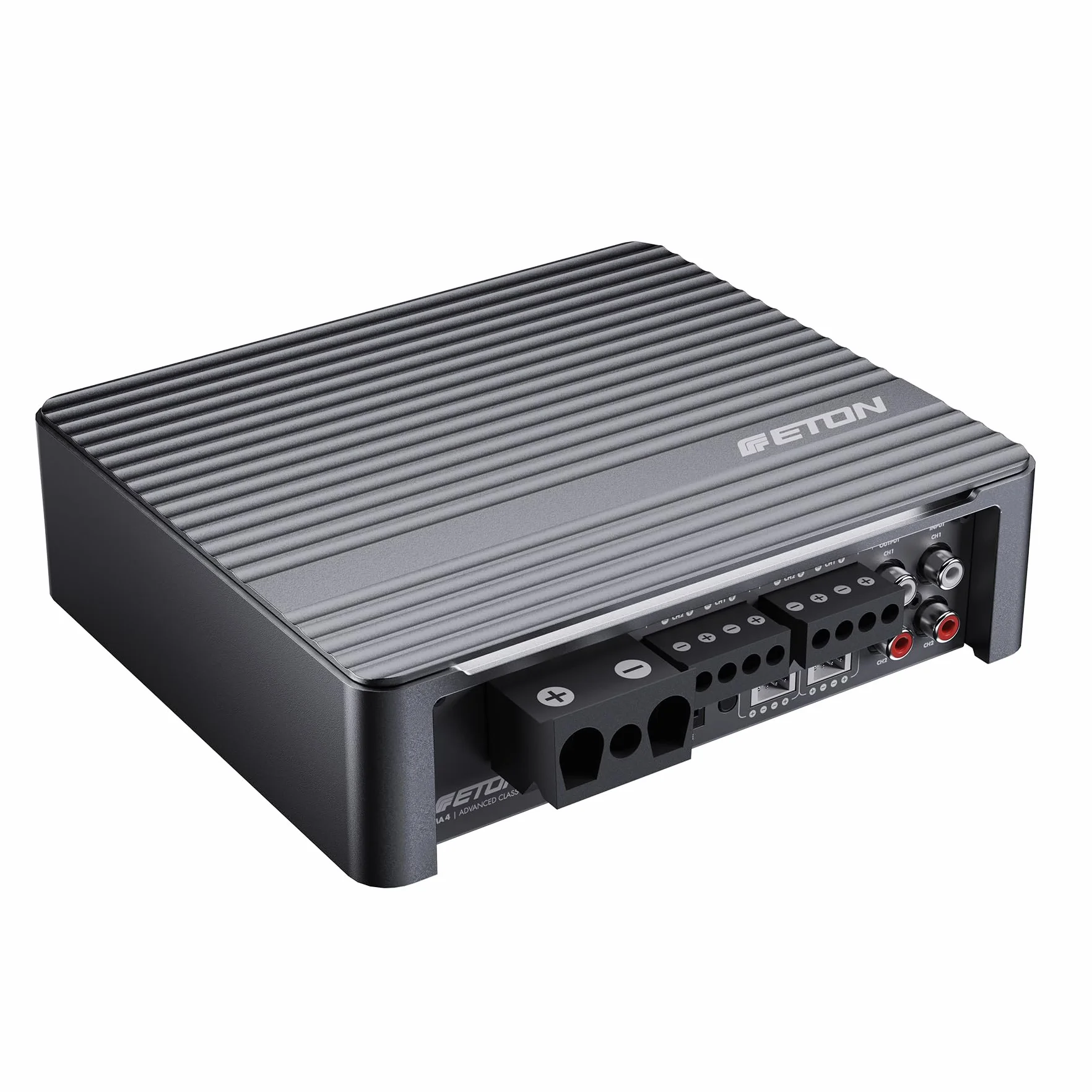 ETON MA 4 – kompakter 4 Kanal Verstärker, leistungsstarke digitale Mini Endstufe für Autos und Reisemobile, Class D Amp mit 4 x 105 W