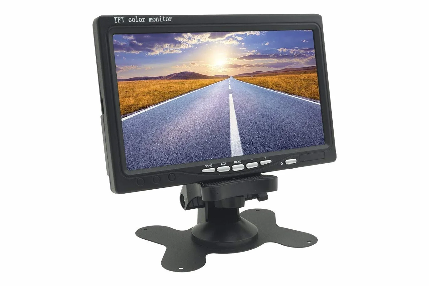 TEMPO DI SALDI LCD-Monitor 7,0 Zoll Auto mit Fernbedienung 2 AV-Eingänge für Videoüberwachung