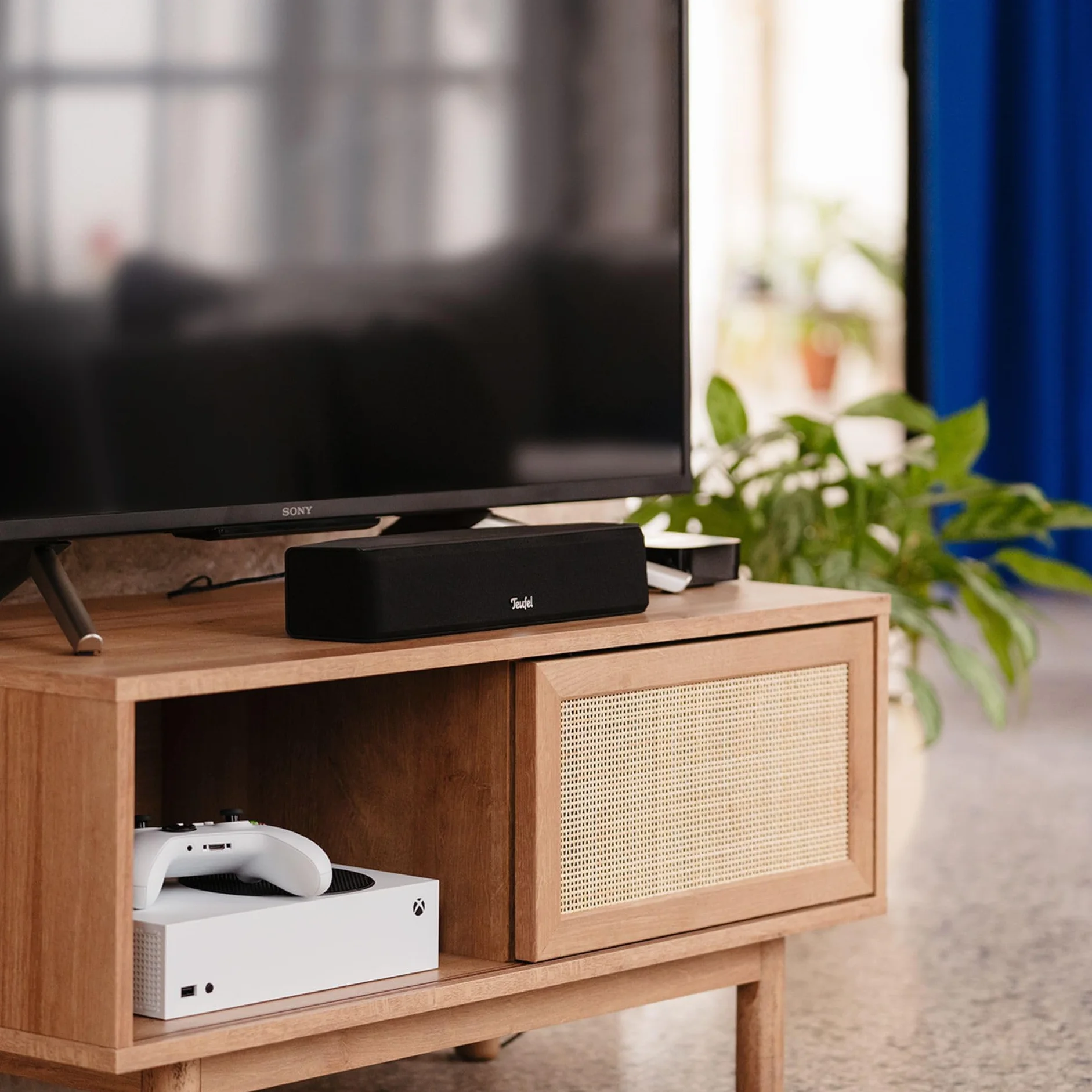 Teufel CINEBAR ONE Soundbar Bluetooth HDMI ARC CEC AUX Bassreflex Schwarz