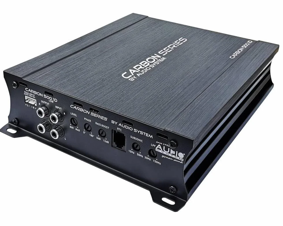 Audio System CARBON 500.1 D Mono 1 Kanal Digitaler Mono-Verstärker 500 Watt RMS