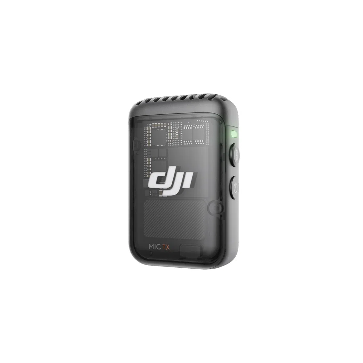 DJI Mic 2-Sender (Schattenschwarz) kabelloses Mikrofon mit intelligenter Rauschunterdrückung 14h interne Aufnahme 6h Akkulaufzeit