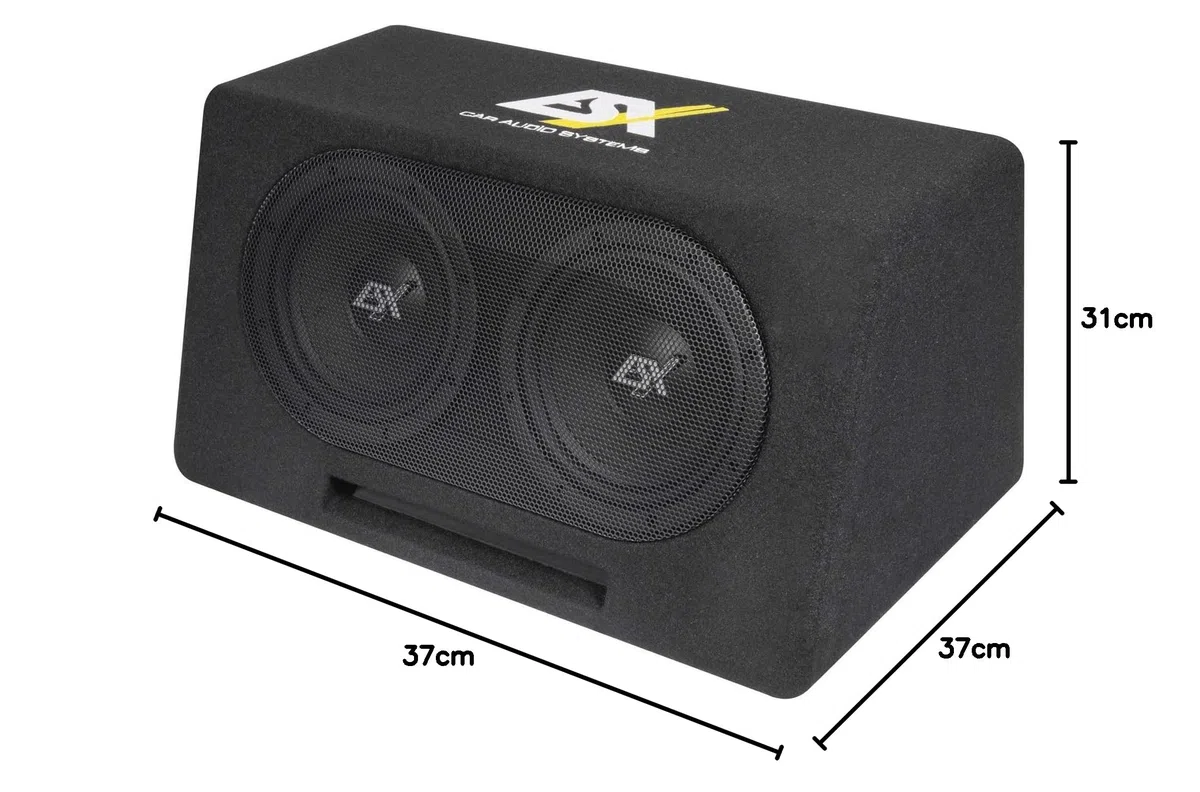 ESX DBX208Q | 2 x 20 cm (8') Dual-Bassreflex Subwoofer Gehäuse System