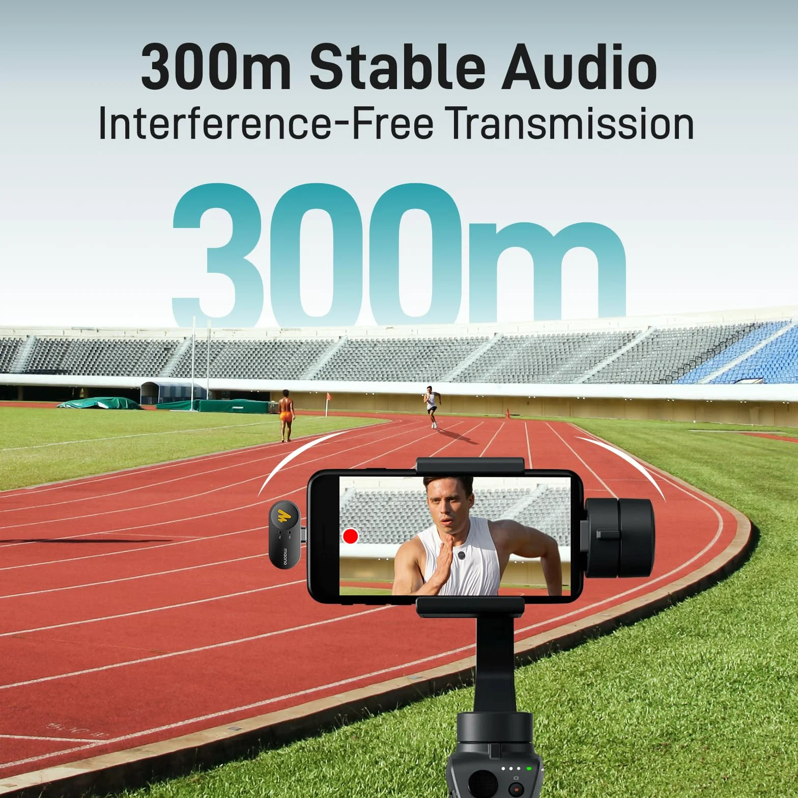 MAONO Wireless Lavalier Mikrofon für iphone 15/16, Android (USB-C Plug) - Handy Mikrofon mit 48kHz/24Bit, 30H Akkulaufzeit, 300m Reichweite, Noise Cancellation. Mini Aufnahme Mic für Vlogging -Wave T5