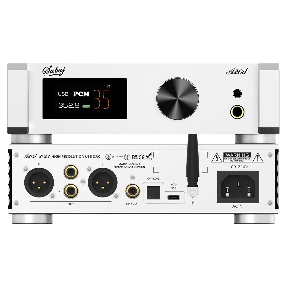 SABAJ A20d 2023 Version AK4499EX DAC Kopfhörerverstärker Bluetooth 5.0 High-Resolution MQA DSD512 32-bit/768KHz
